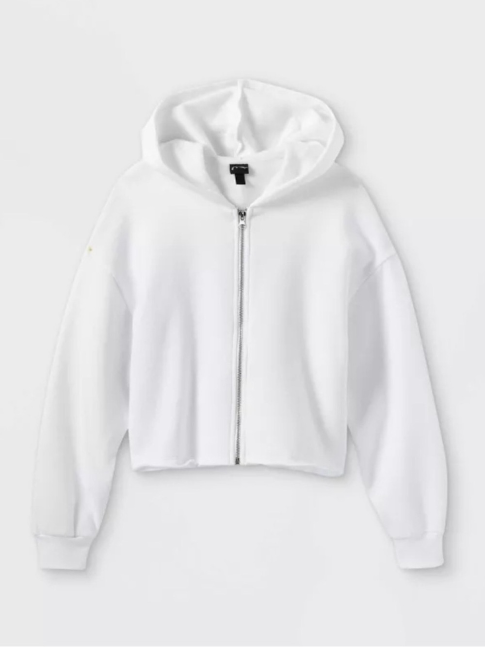 ART CLASS White Full-Zip Hooded Jacket for Kids